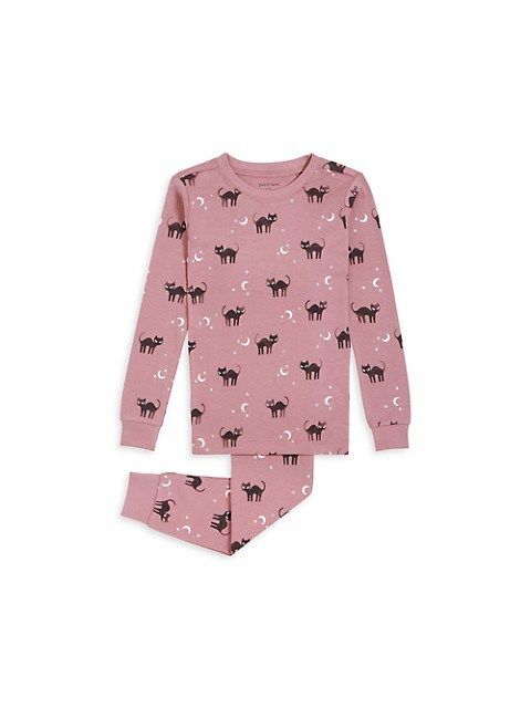 Little Girl's 2-Piece Petit Lem Pl Sleep Halloween Cats Pajama Set | Saks Fifth Avenue