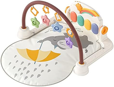 TUMAMA Kick and Play Piano Baby Gym,Baby Activity Play Gym,Early Development Playmats Toy Christmas  | Amazon (US)