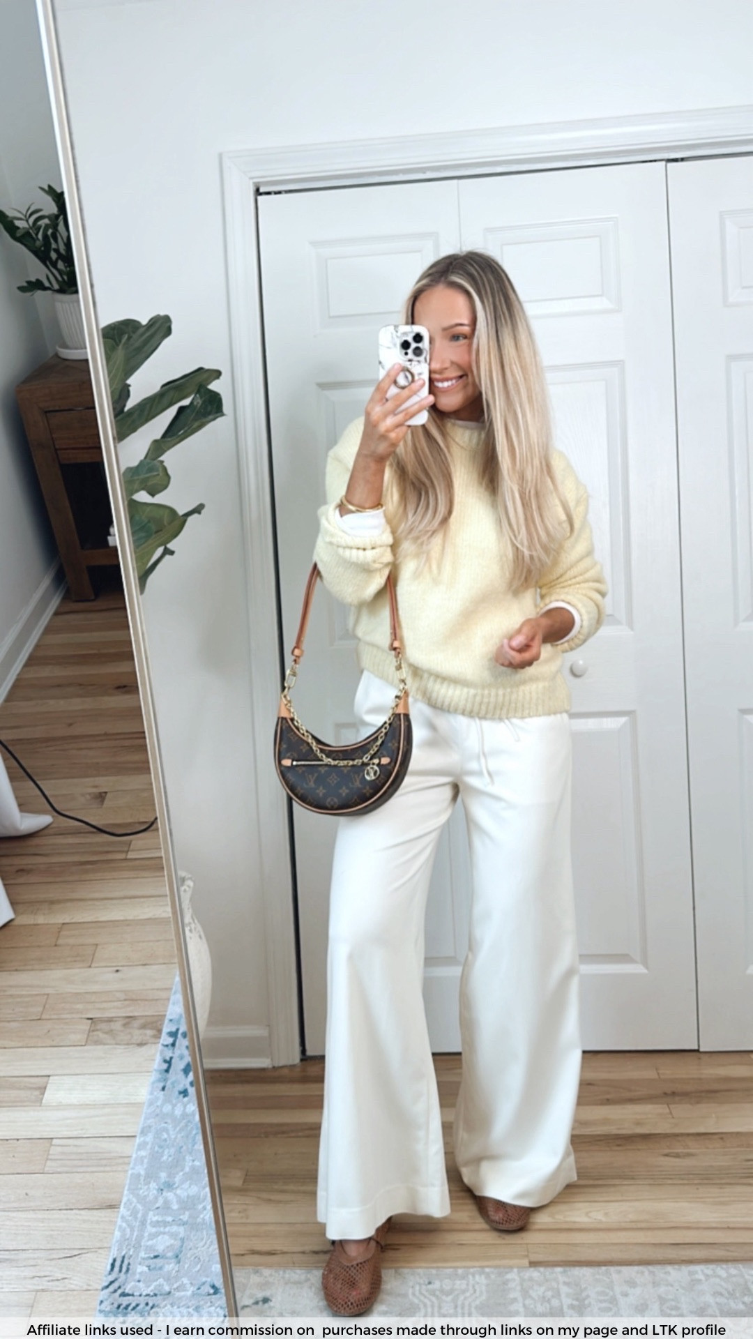 Cute casual spring outfit 

Drawstring pants
H&M yellow sweater 