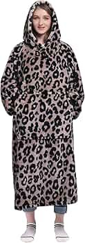 Waitu Wearable Blanket Sweatshirt Gifts for Women and Men, Warm and Cozy Blanket Hoodie, Thick Fl... | Amazon (US)