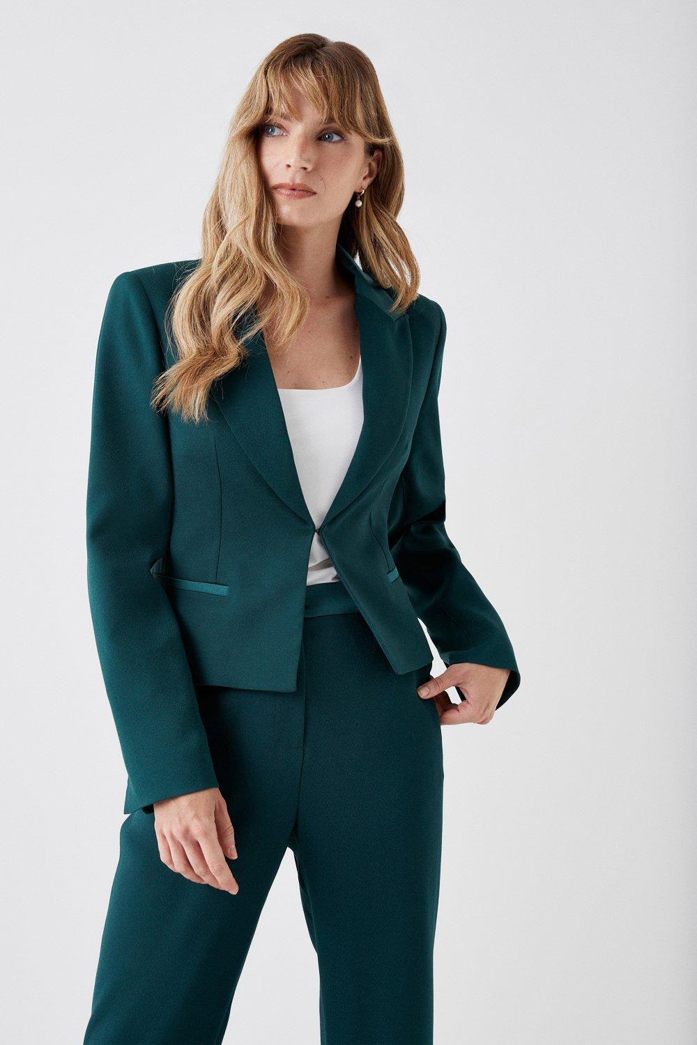 Tailored Satin Trim Blazer | Debenhams UK