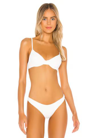 BEACH RIOT Camilla Bikini Top in White from Revolve.com | Revolve Clothing (Global)