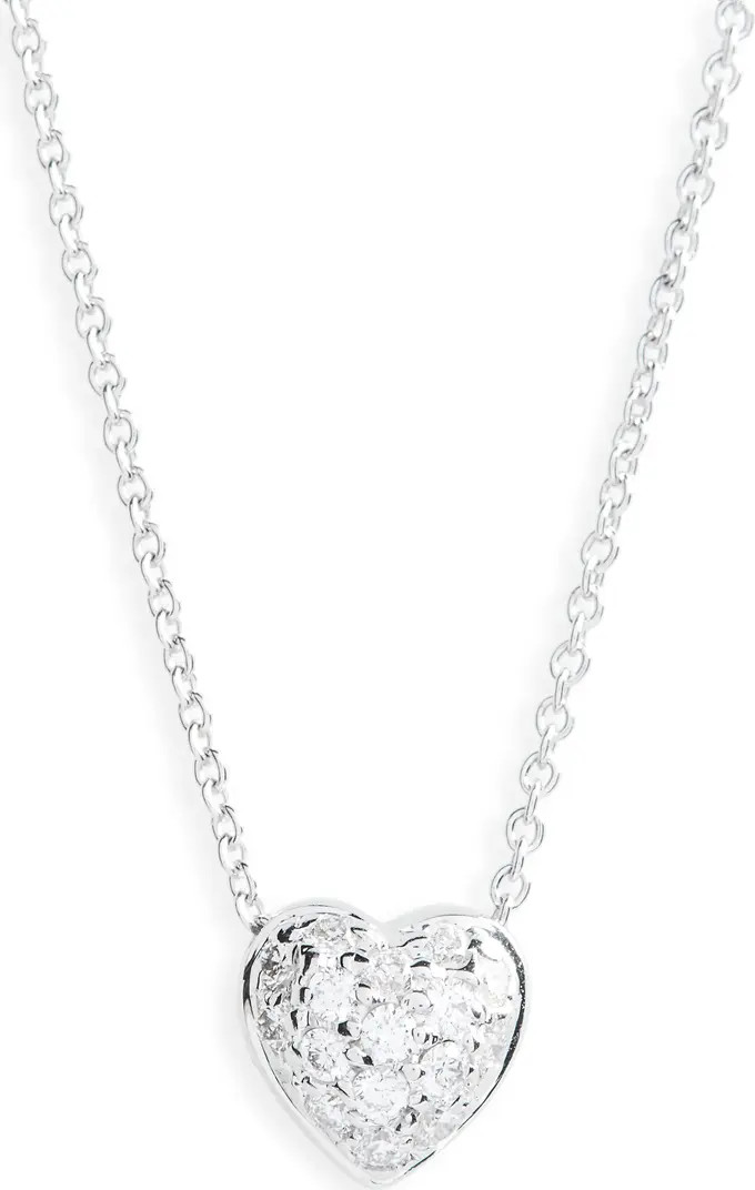 Pavé Heart Pendant Necklace | Nordstrom
