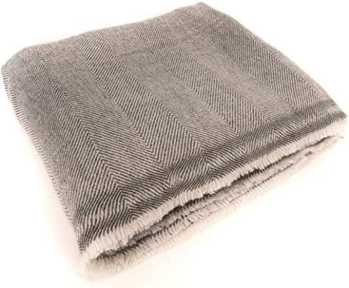 Extra Soft Cashmere Wool Throw Blanket - Made in Nepal Size 54" x 108" | Amazon (US)