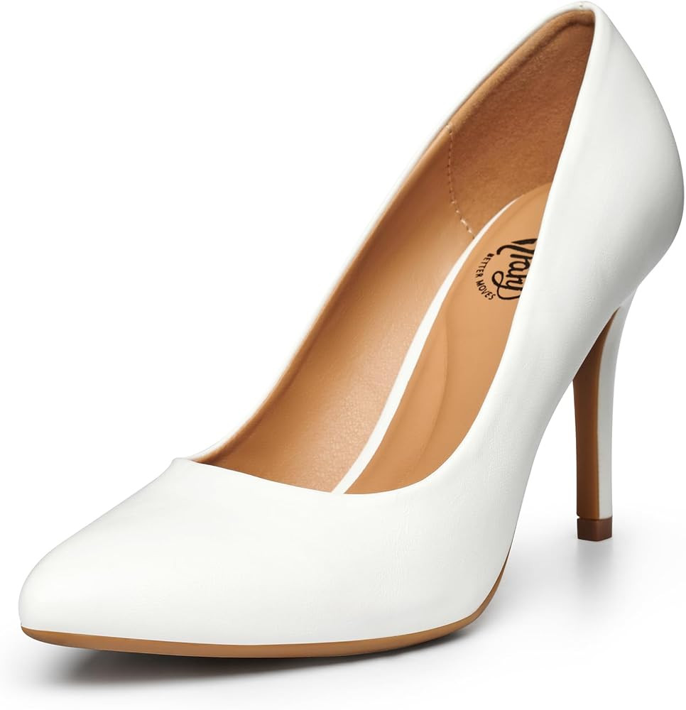Trary Women’s High Heel Dress Pump Pointed Toe Shoe Classic Office Special Dressy Casua Wedding... | Amazon (US)