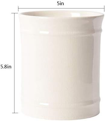 SZUAH Kitchen Ceramic Utensil Holder, Perfect Capacity Utensil Crock, for Kitchen Counter top & Dini | Amazon (US)