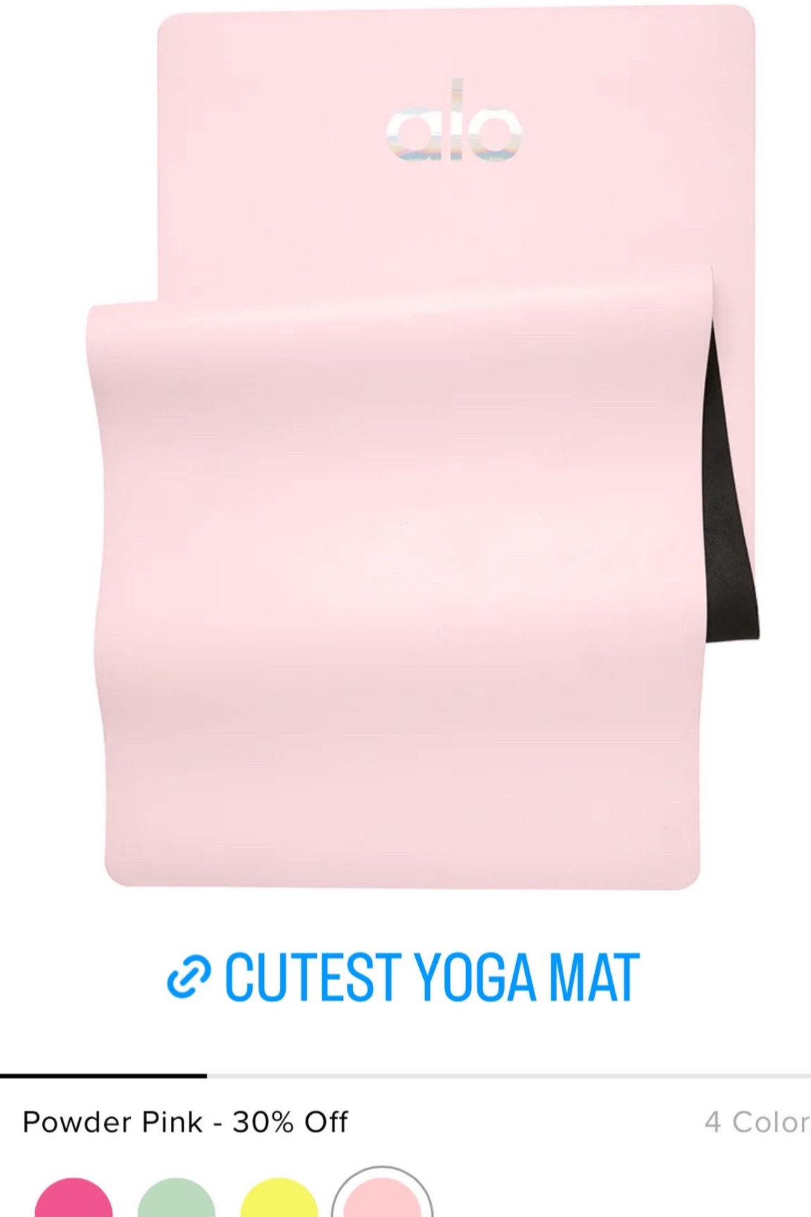 Alo yoga mat on sale! Comes in 4 colors! 

#LTKunder100 #LTKsalealert #LTKfit