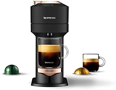 Nespresso Vertuo Next Coffee and Espresso Maker by De'Longhi, Deluxe Matte Black Rose Gold | Amazon (US)