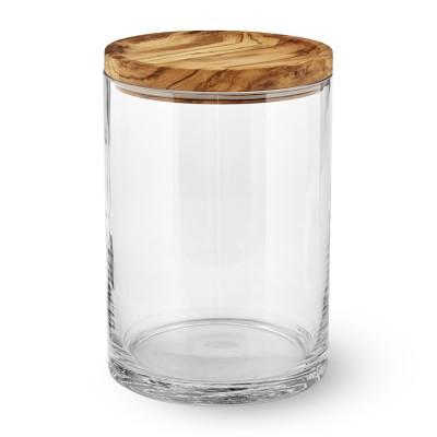 Olivewood & Glass Canister | Williams-Sonoma