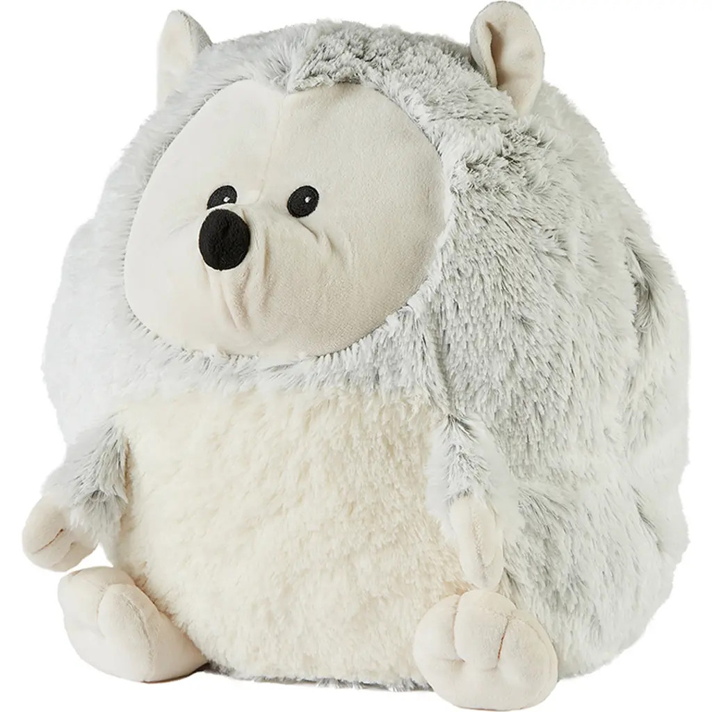 Warmies Supersized Hedgehog Hand Warmer Plush Toy in Medium Gray at Nordstrom, Size Large | Nordstrom