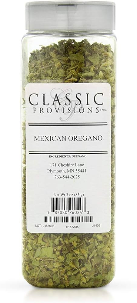 Classic Provisions Spices, Mexican Oregano Dried Whole Leaves – 3oz Shaker – Rich in Flavor f... | Amazon (US)