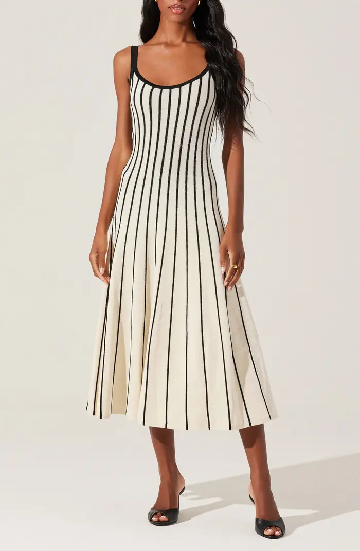 Irecia Stripe Sleeveless Sweater Dress Outfit Fall Cocktail Dress Fall Dress Cocktail Outfit Fall | Nordstrom
