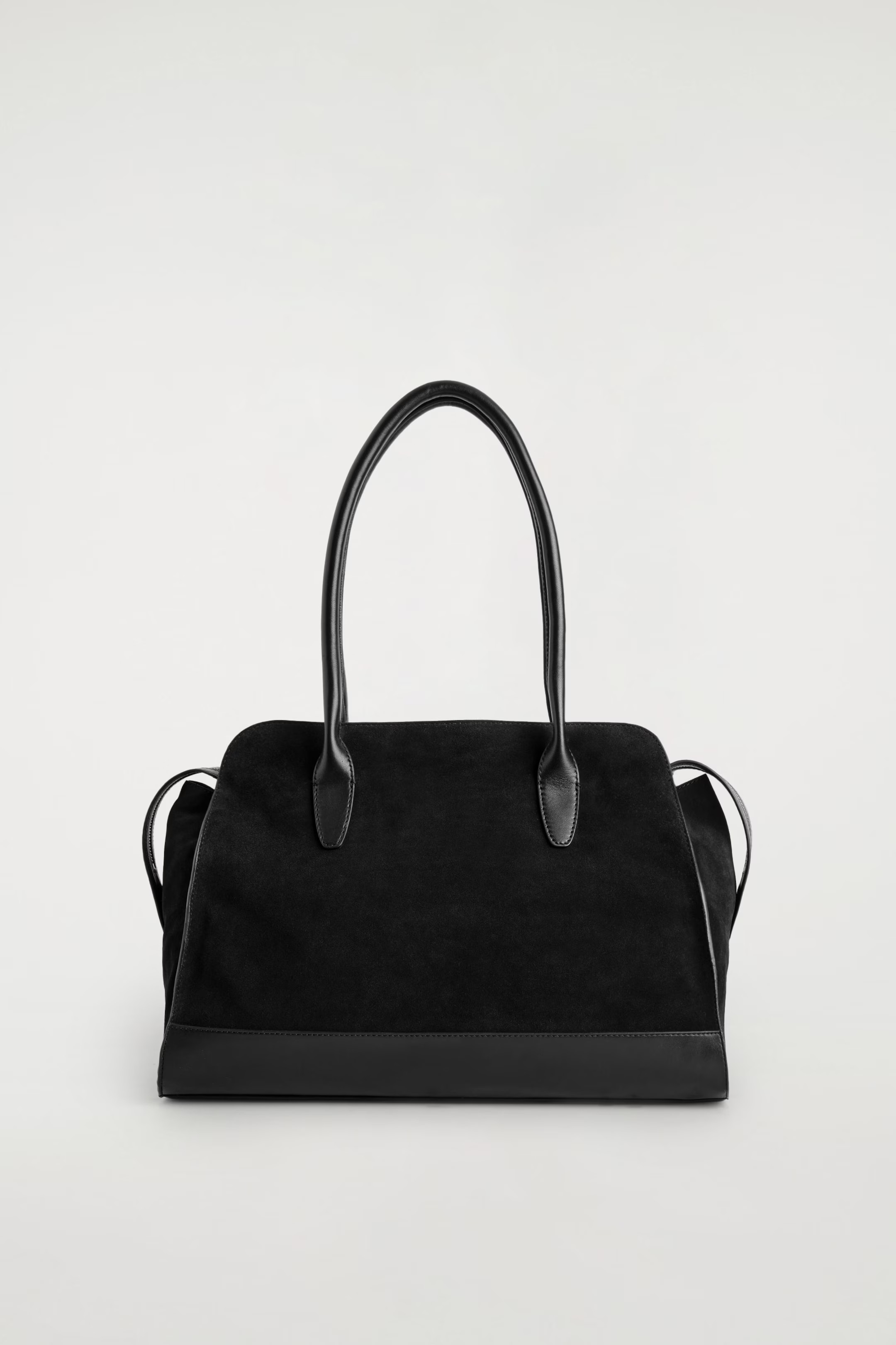 AVENUE TOTE BAG - SUEDE - BLACK | COS GB | COS UK