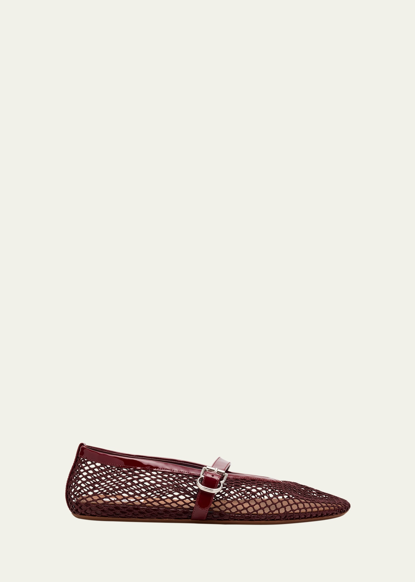 ALAIA Mesh Mary Jane Ballerina Flats | Bergdorf Goodman