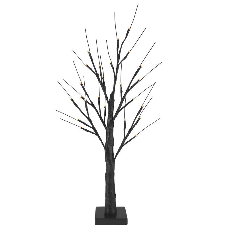 Northlight 24" LED Lighted Black Halloween Twig Tree - Warm White Lights | Target