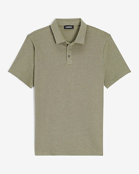 Solid Moisture-Wicking Luxe Pique Polo | Express