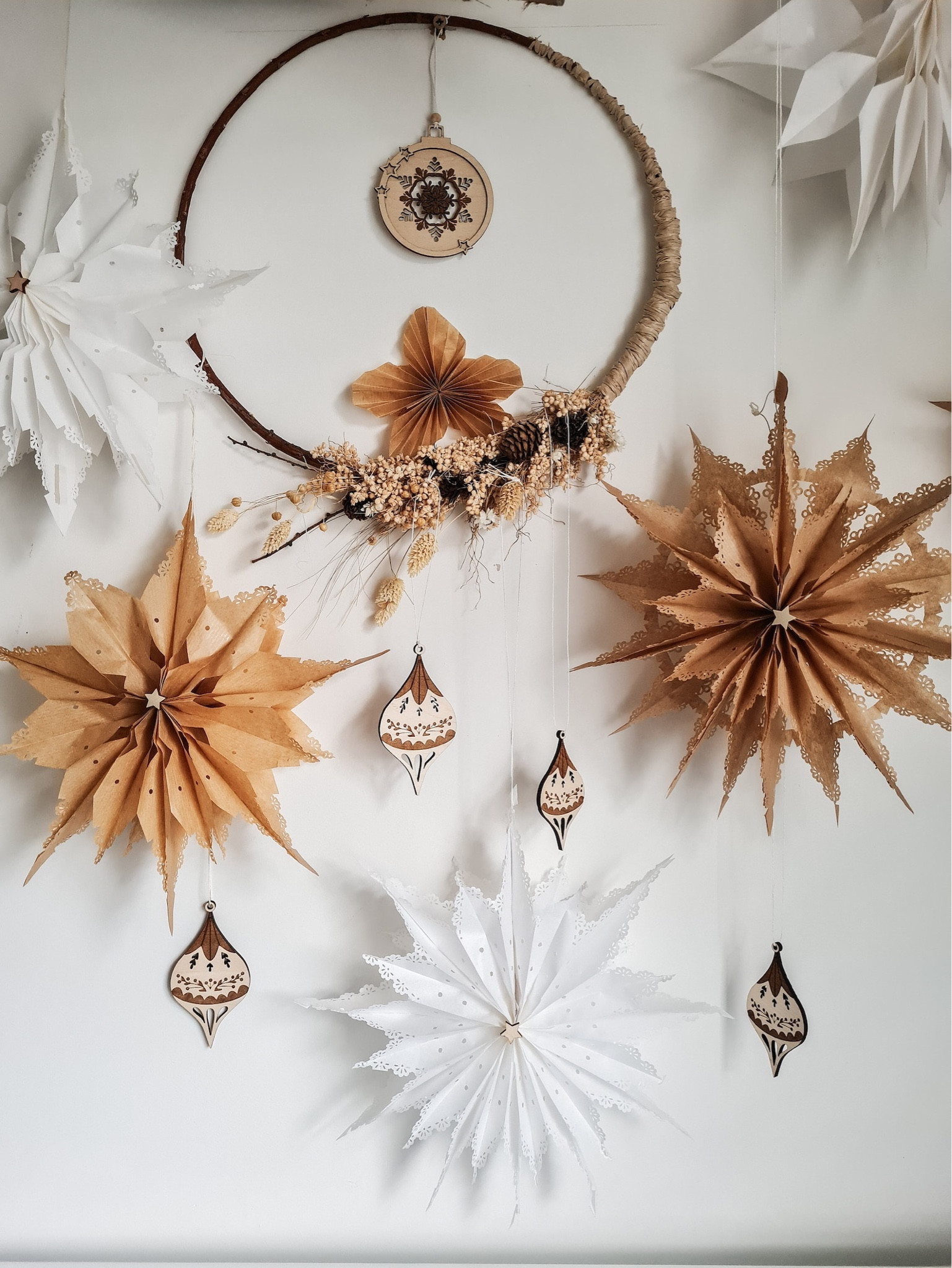 Estrellitas de papel para una decoración navideña al estilo Boho Chic
#bohodecor #bohochristmas 

#LTKwinter #LTKhome #LTKespana