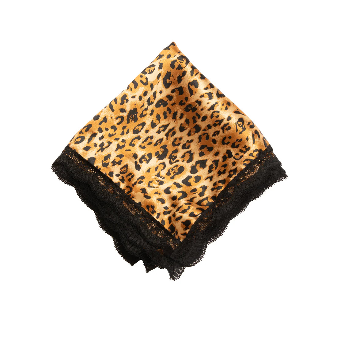 Cheetah Satin & Lace scarf | Overnight Blowout