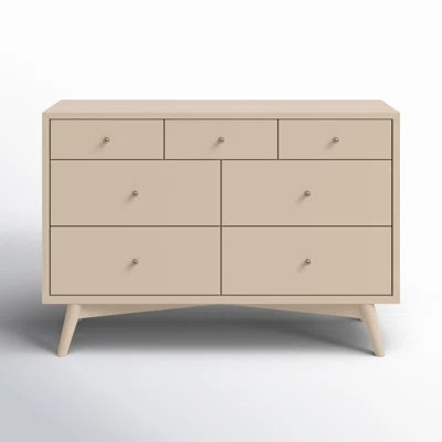 Palma 7 Drawer 53" W Double Dresser | Wayfair North America