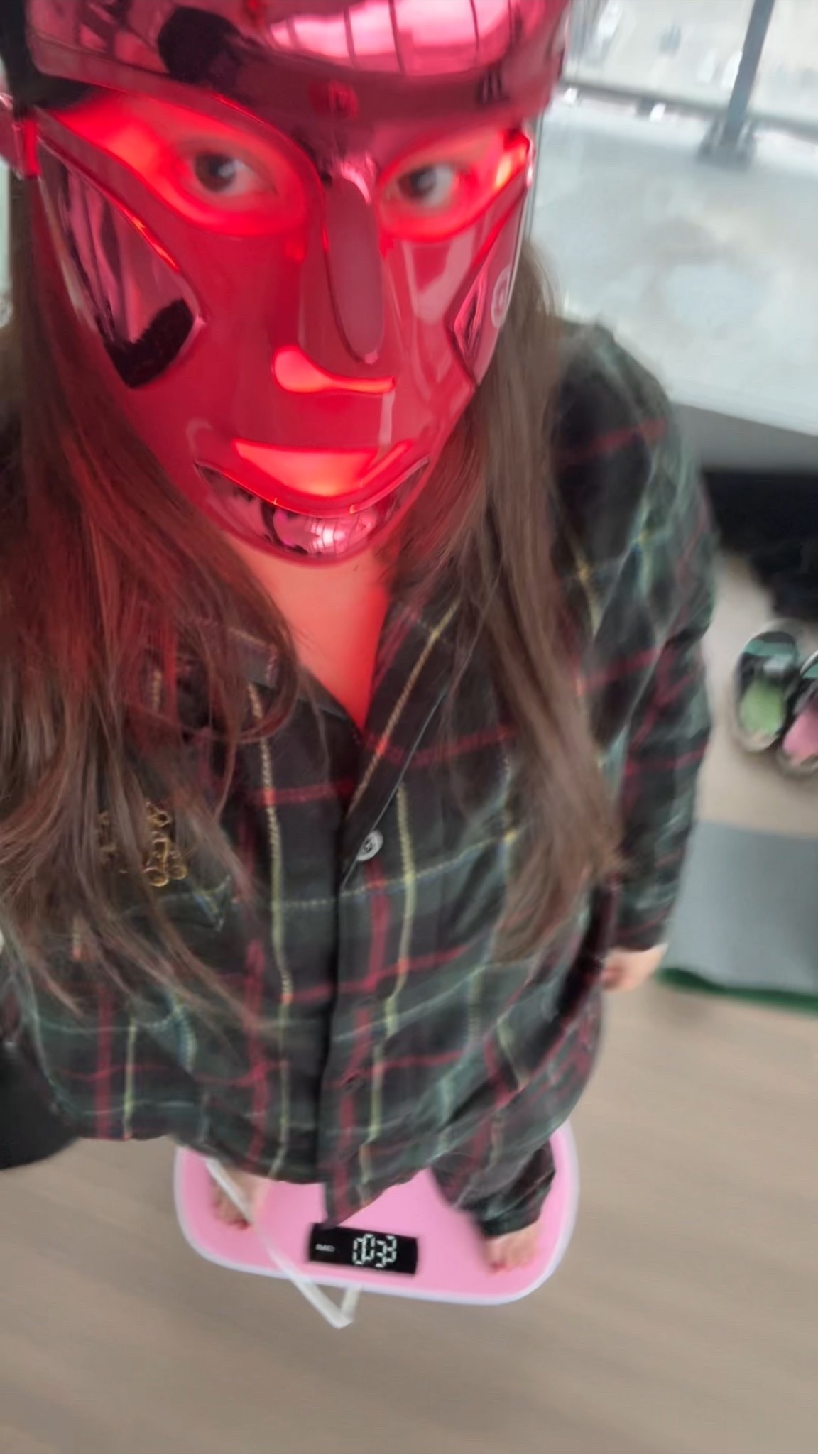 Self care at its finest!! Wearing my red light therapy mask while I’m on my vibration plate in the coziest pajamas!! 10/10 recommend! 

#LTKdayinmylife #LTKselfcare #LTKmorningroutine