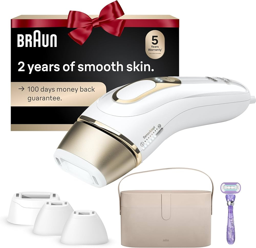 Braun Smart IPL, Silk·Expert Pro 5: at Home Laser Hair Removal for Women and Men, Permanent Visi... | Amazon (US)