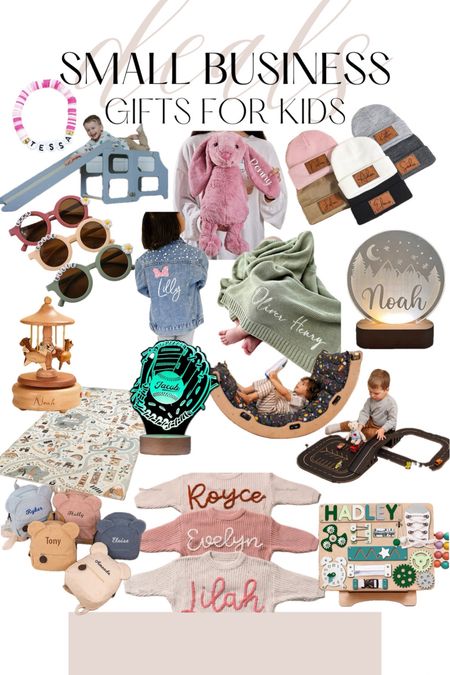 Small business Saturday gift ideas for kids, toddlers, and babies 

#LTKHoliday #LTKGiftGuide #LTKCyberWeek