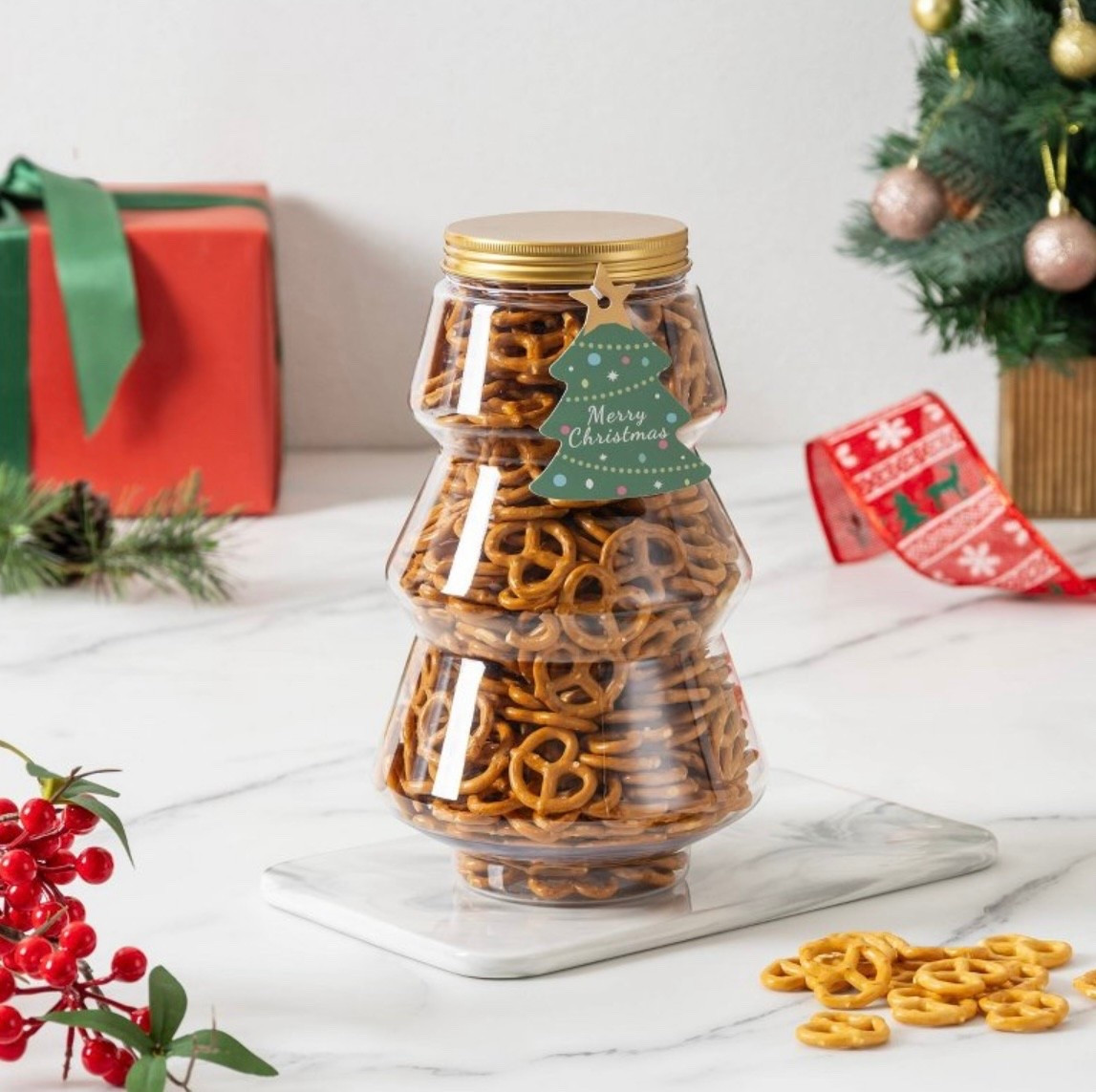 Gift idea for neighbor or coworkers! 
Fill with their favorite treat! Fill with beauty products for teens or friends!
Cook With Color Food Gifting
Jar 
There’s a snowman, too!

#LTKHoliday #LTKGiftGuide #LTKfoodie