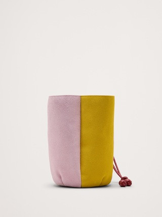 Color-block Suede Tulip Bag | Banana Republic (US)