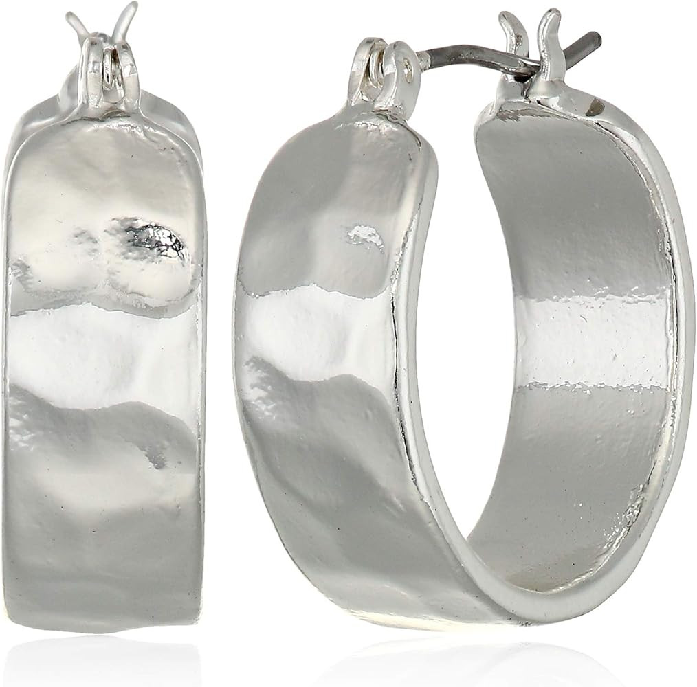 Nine West Women's Silver Small Hoop Earrings | Amazon (US)