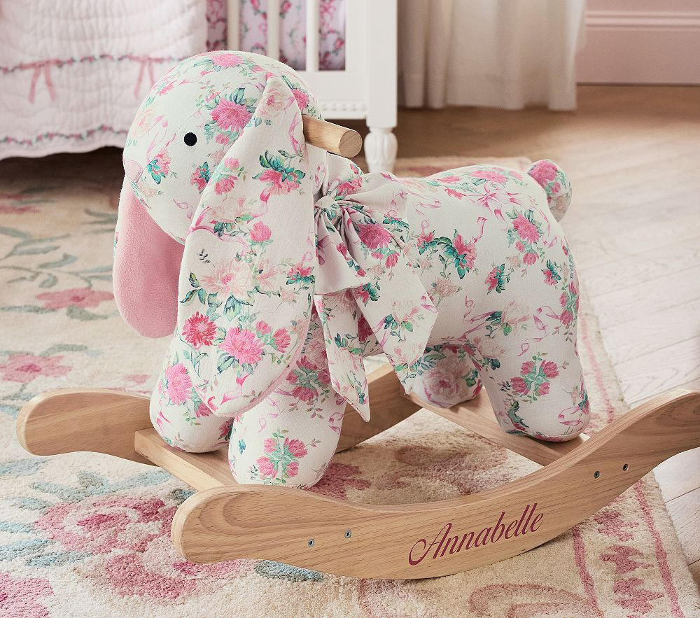 LoveShackFancy Bunny Plush Nursery Rocker | Pottery Barn Kids