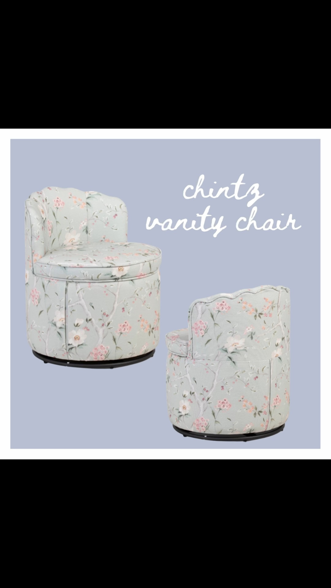 Chintz vanity chair! 

#LTKKids #LTKHome #LTKSaleAlert