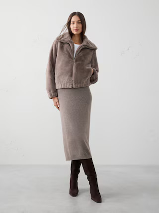 Ribbed Midi Sweater Skirt | Banana Republic Factory