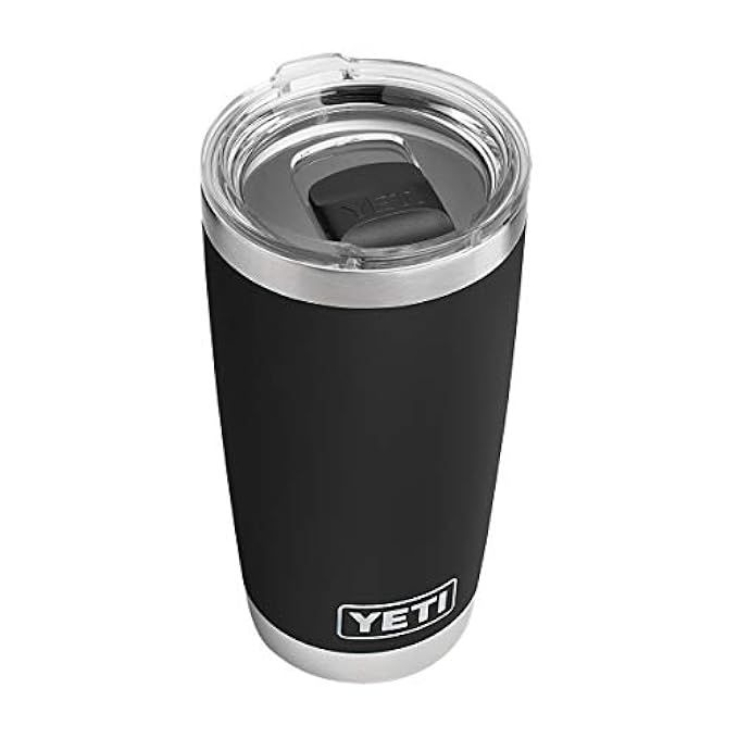 YETI Rambler 20 oz Stainless Steel Vacuum Insulated Tumbler w/MagSlider Lid, Black | Amazon (US)