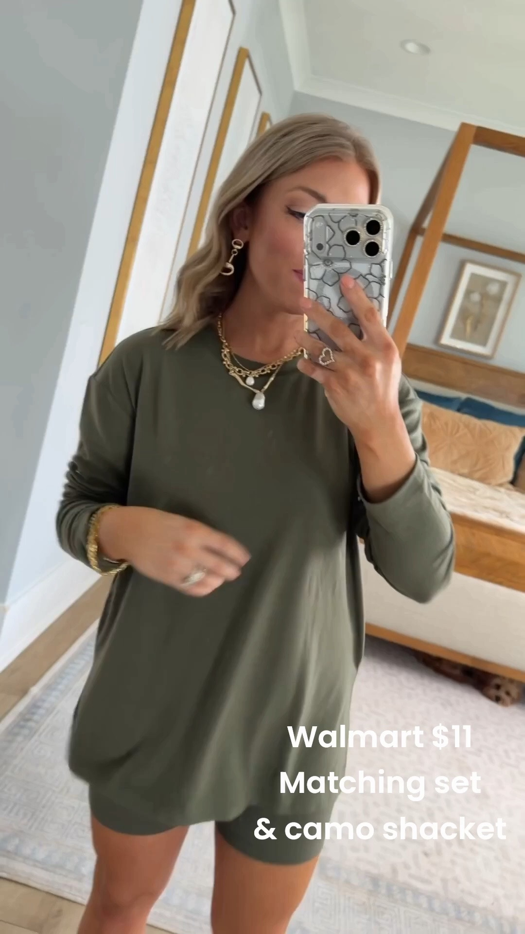 This new Walmart fashion outfit is giving the BEST casual fall vibes! The camo denim jacket layered over an olive matching set is such a cute way to transition into the new season while it’s still warm outside. Add sneakers, gold jewelry and a little crossbody bag for an easy school drop-off, errands or weekend outfit. I love how Walmart’s new arrivals are making affordable fall layering so easy!

#walmartfashion #walmartfinds #walmartstyle #walmartnewarrivals #walmartfashionfinds #walmartoutfit #fallfashion #falloutfitideas #camojacket #casualstyle #momstyle #schooldropoffstyle #affordablefashion #everydaystyle

#LTKootd #LTKActive #LTKPetite