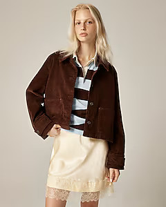 Cropped Barn Jacket™ in corduroy | J. Crew US