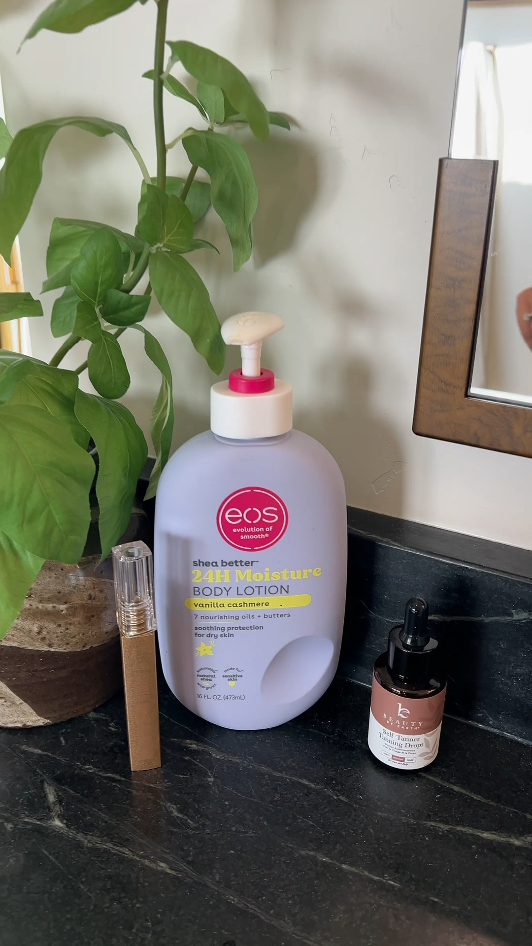 A few must have beauty items that I will leave on my counter. The softest and best smelling lotion by EOS. Babelash essential growth serum for my lashes and these facial tanning drops by Beauty by Earth. These don’t smell funny and have been working so well and quickly  

#LTKGiftGuide #LTKBeauty #LTKFindsUnder50