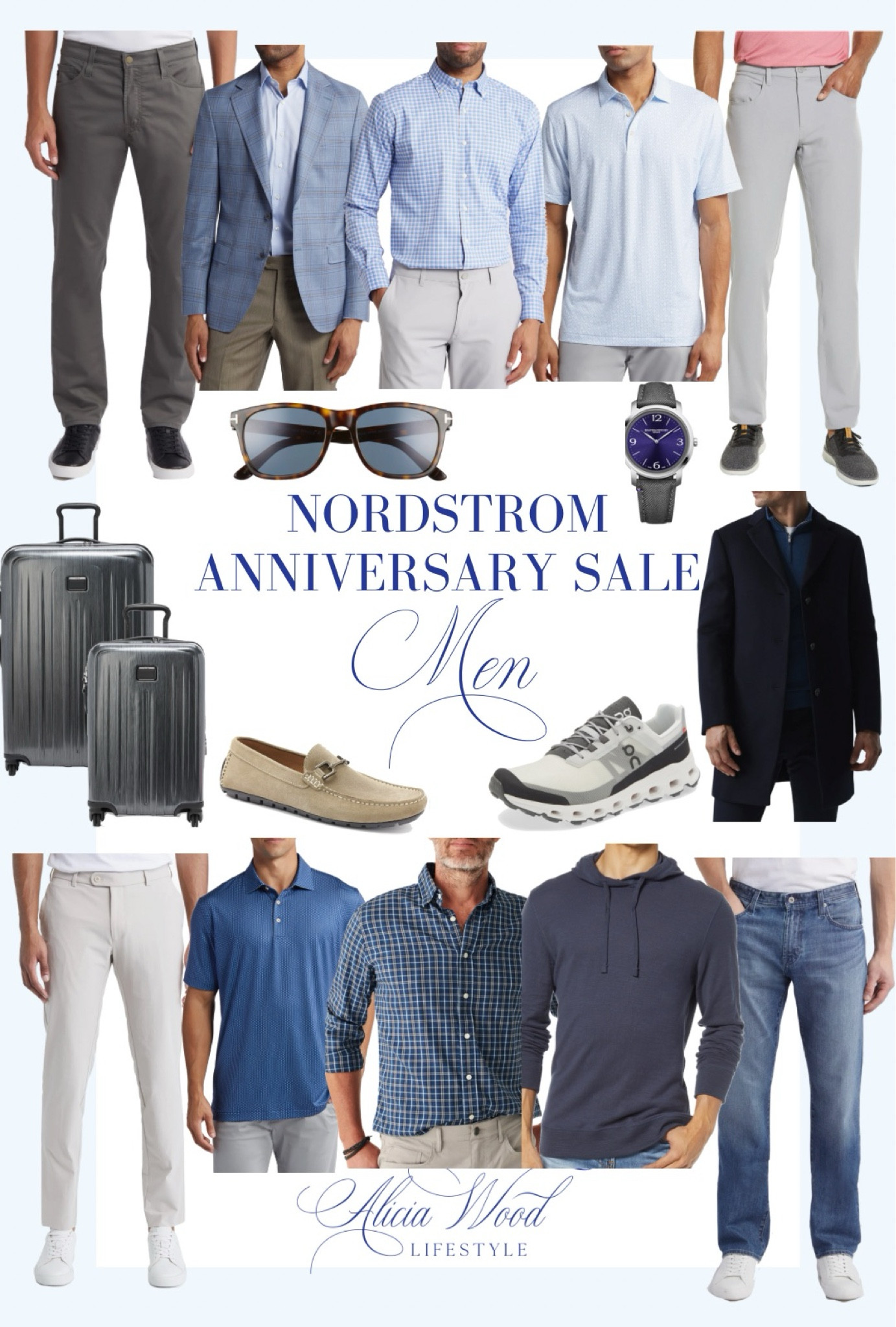 NORDSTROM ANNIVERSARY SALE 
MEN 

Peter Millar plaid shirt
Peter millar plaid sport coat
Khaki pants 
Polarised sunglasses
Baume & Mercier watch 
cloudvista running sneaker 
Xander driving loafers 
Light blue polo 
Tumi v4 collection luggage
Faherty plaid shirt
Peter millar bramble polo 
Travis Matthew pant
AG jeans
AG commuter pant
Faherty slub hoodie

#LTKMens #LTKSummerSales #LTKxNSale