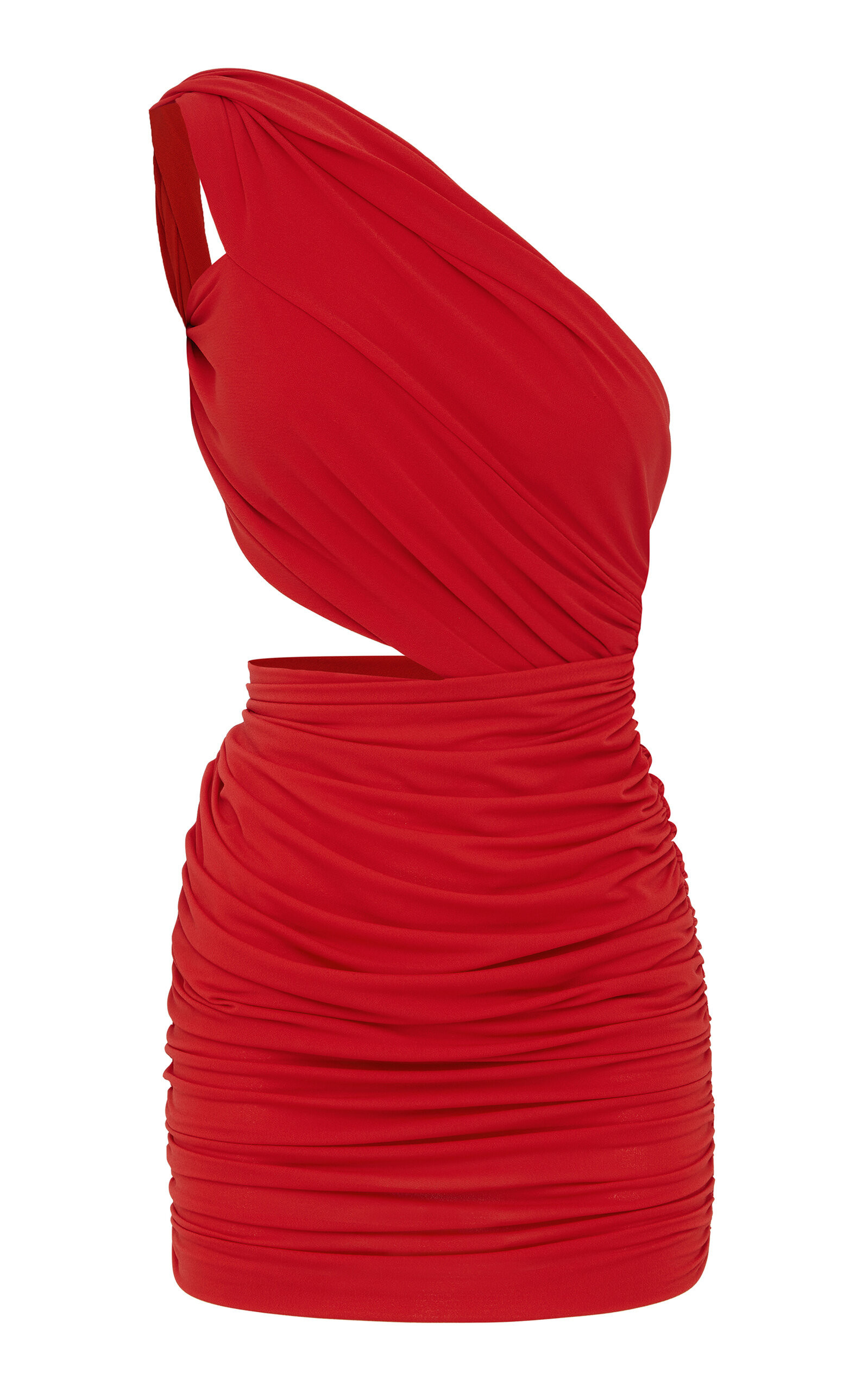 Alex Perry - Asymmetric Crepe-Jersey Mini Dress - Red - UK 10 - Moda Operandi | Moda Operandi (Global)