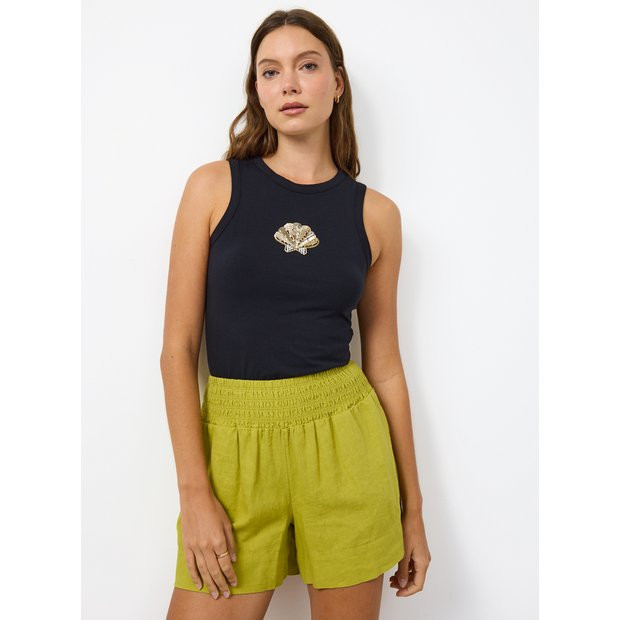 Black Shell Embellished Vest 6 | Tu Clothing