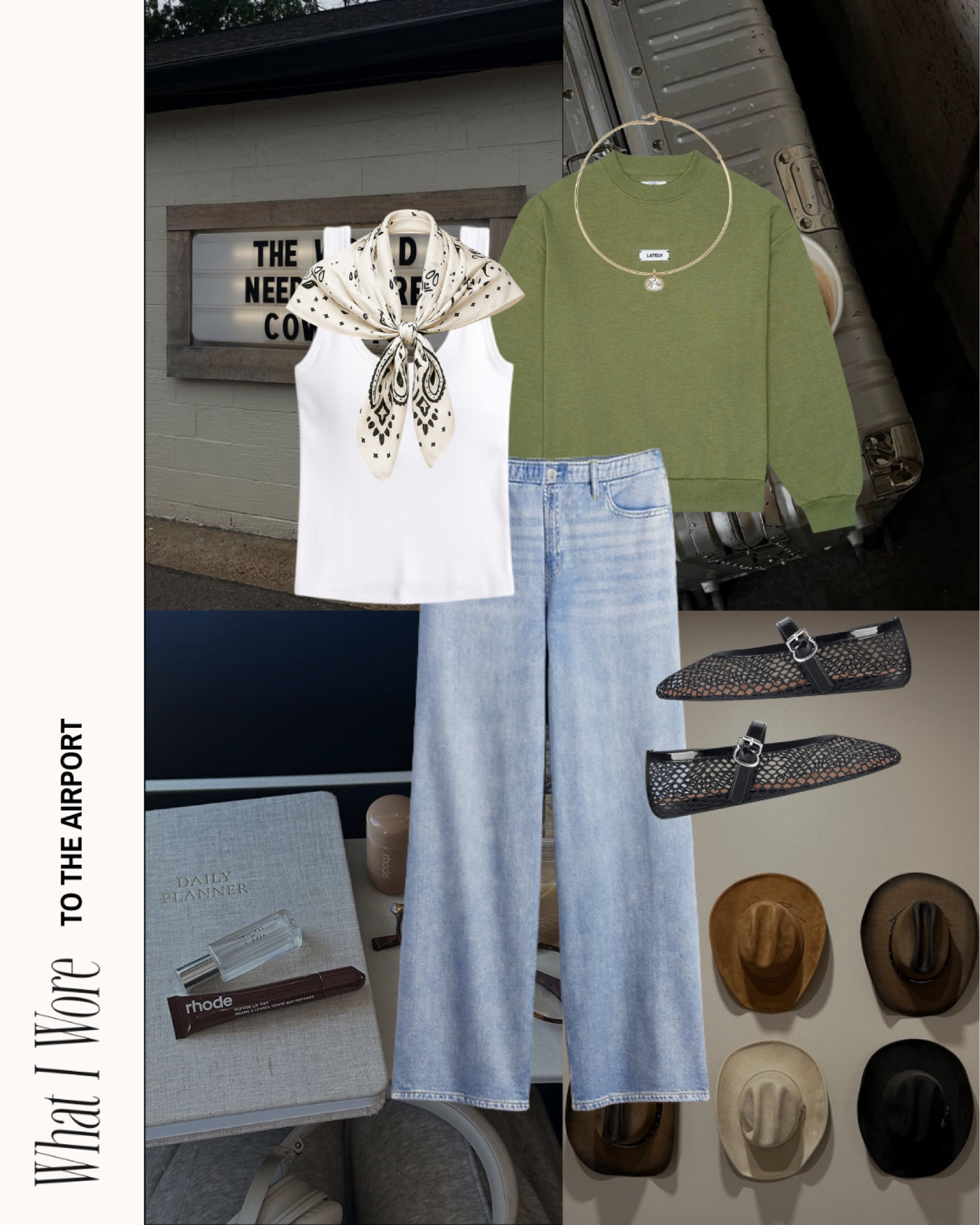Airport outfit to Nashville ! ☁️ size small in the tank, sweatpant jeans look for less, and the lately sweatshirt. 


Airport outfit, Nashville ootd, Nashville outfit, sweatpant jeans look for less, lately lounge, amazon tank top, Nashville summer outfit, airport outfit inspo, travel day outfit 