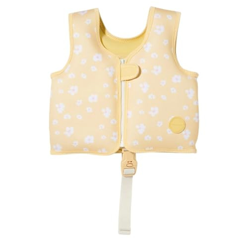 SUNNYLiFE Swim Vest - Constructed with Neoprene Plus a Secure Front Zip and Develop Water Confidence. | Toddler Swim Vest (Princess Swam Buttercup, 2-3) | Amazon (US)