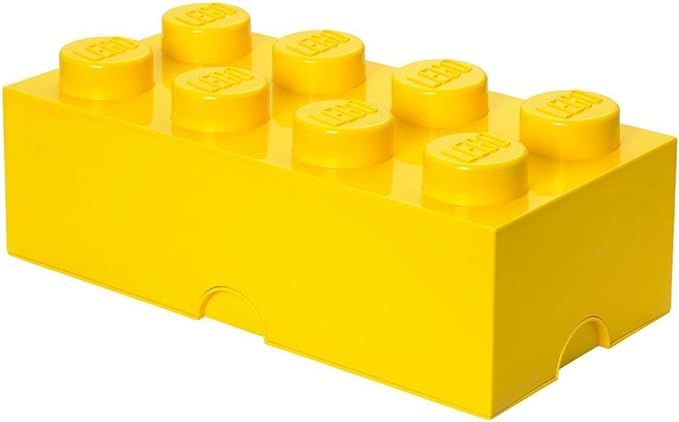 Room Copenhagen, LEGO Storage Brick Box - Stackable Storage Solution - Brick 8, Bright Yellow | Amazon (US)