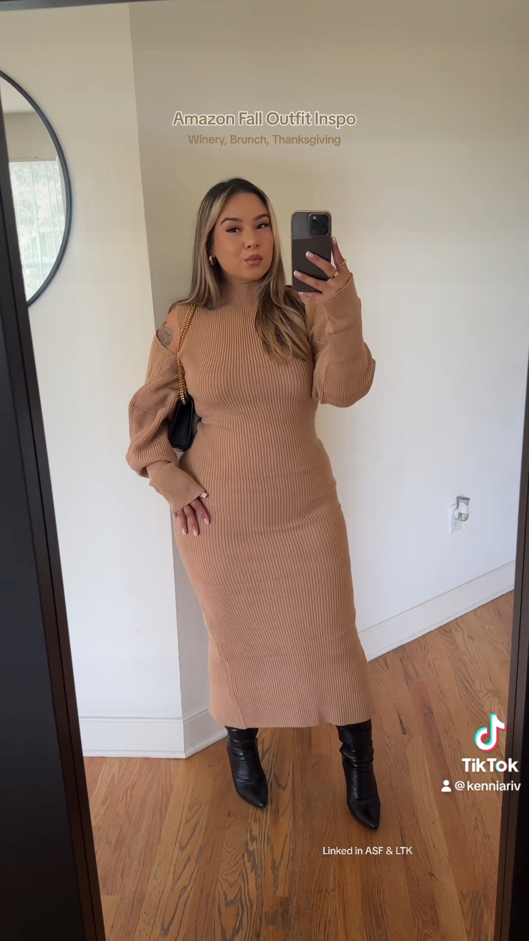 This dress for fall🤩🤎 I’d wear this to a winery, brunch, Dinner or even Thanksgiving! Love that you can wear without the sweater right now as we transition as well.


#LTKmidsize #LTKstyletip #LTKSeasonal