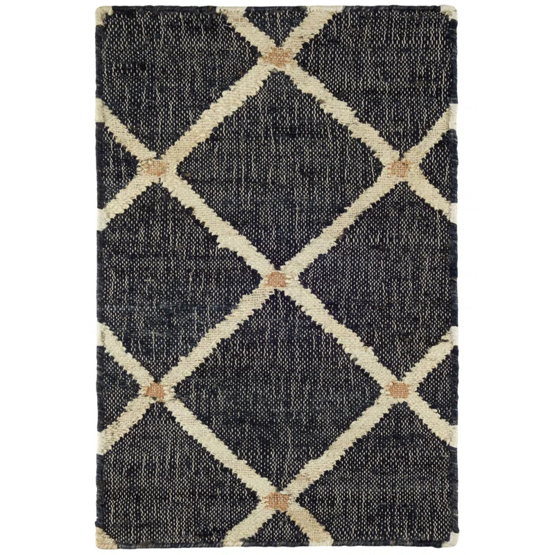 Kali Black Handwoven Jute Rug | Wayfair North America
