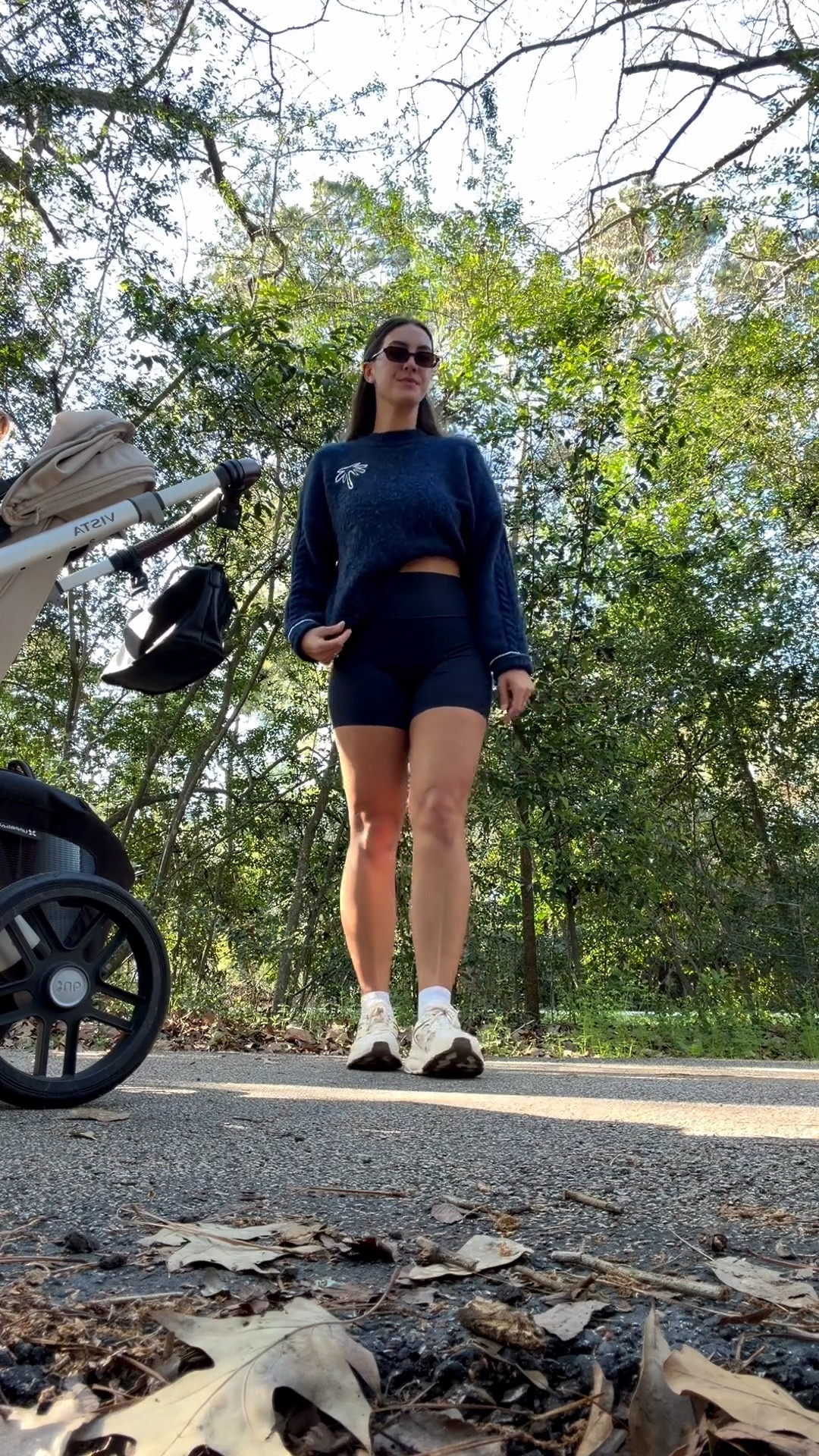 Mom morning walk outfit off to the farmers market! Love this sweater biker shorts combo for chilly mornings💙🌴🤩

#LTKootd #LTKgrwm #LTKmomlife