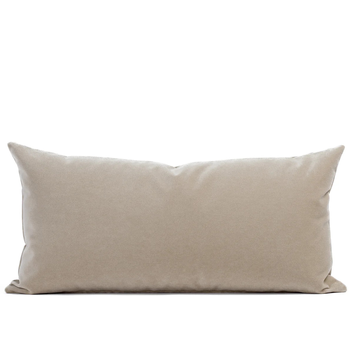 Valentina Velvet 12x24 Lumbar Pillow, Cashmere | Tonic Living