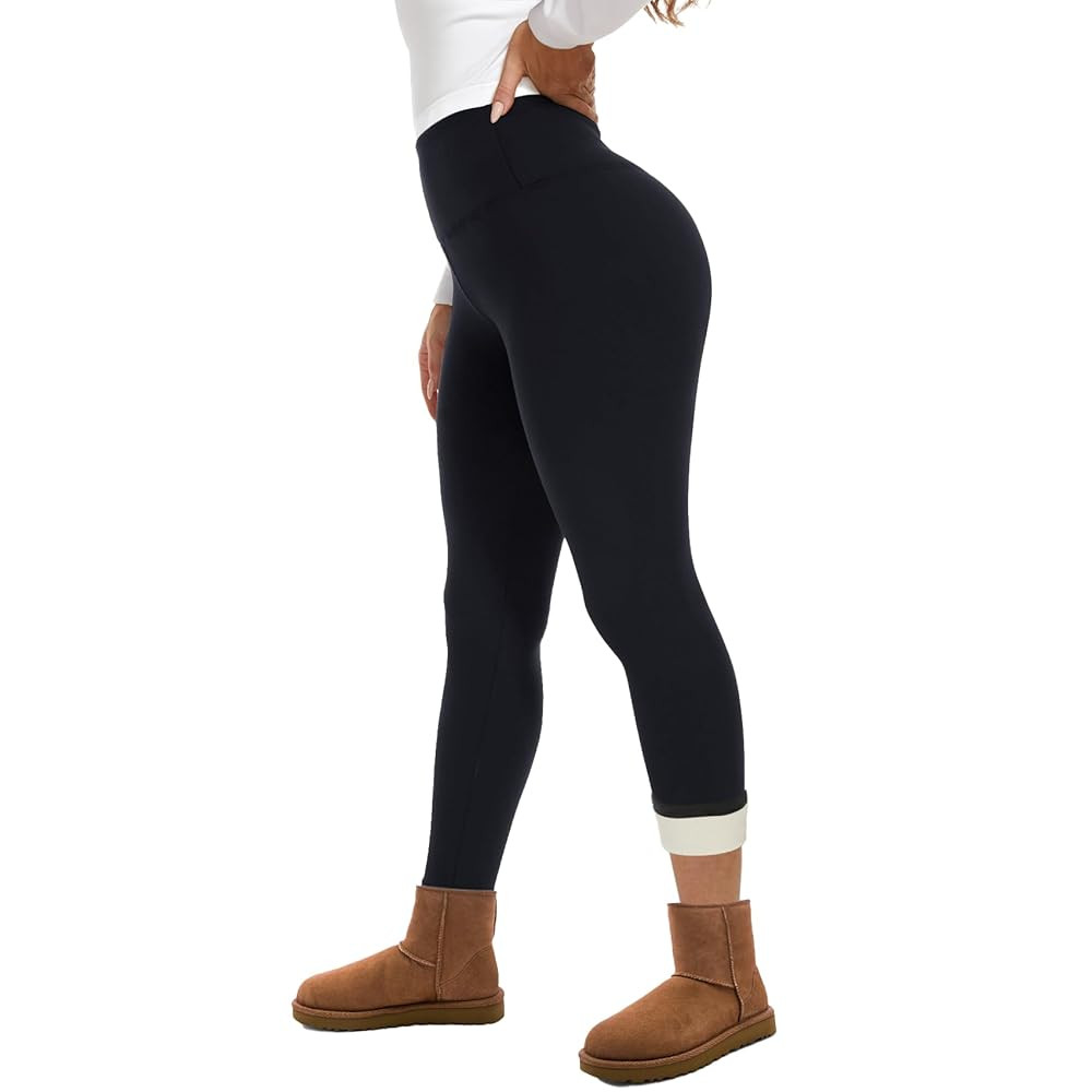 GAYHAY Fleece Lined Leggings for Women – Thick Winter Warm Thermal High Waisted Tummy Control W... | Amazon (US)