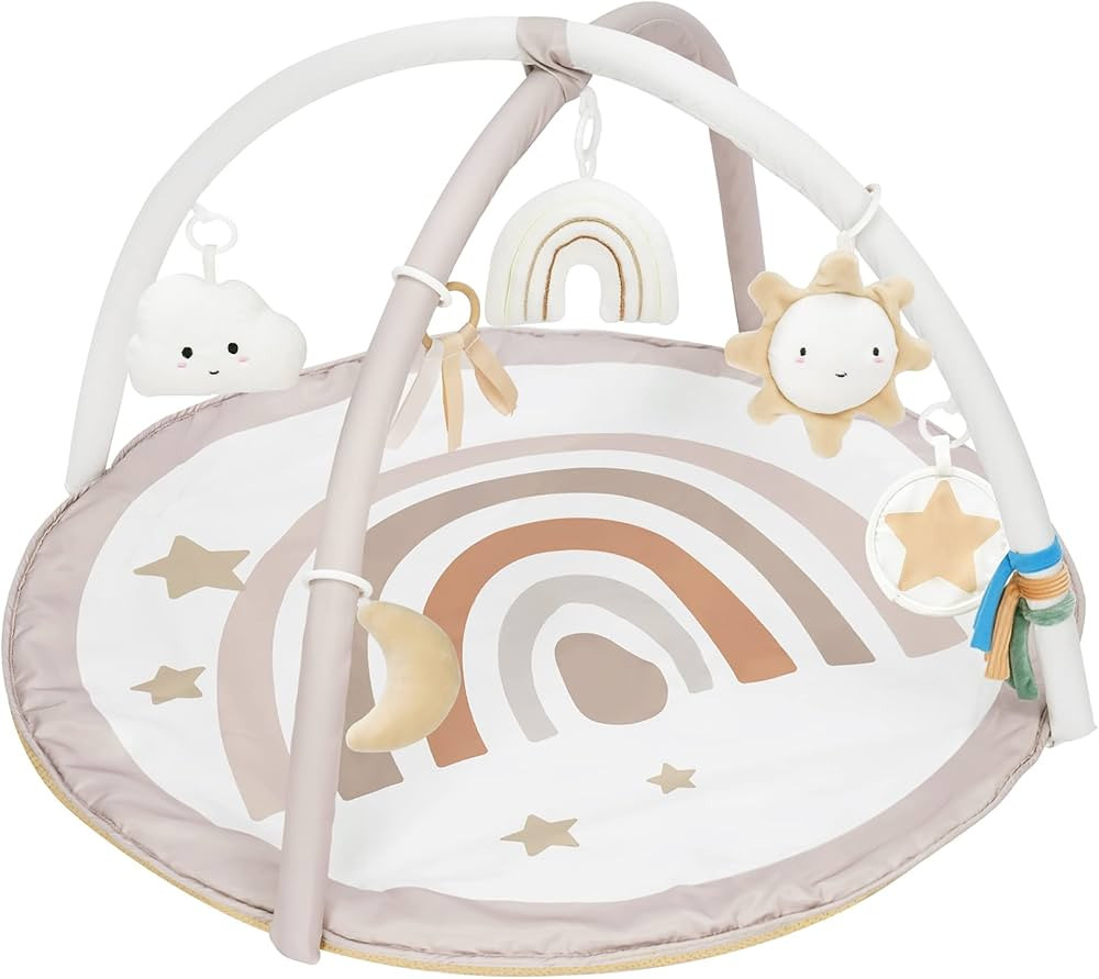 little dove Baby Gym and Infant Play Mat Rainbow Design for Newborn Stage-Based Developmental Act... | Amazon (US)