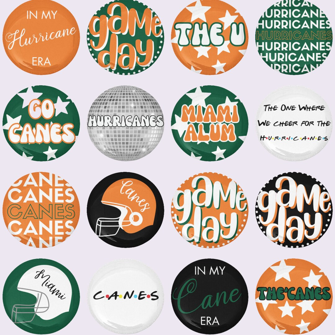 Miami Game Day Button College Football Pin Homecoming Gift - Etsy | Etsy (US)