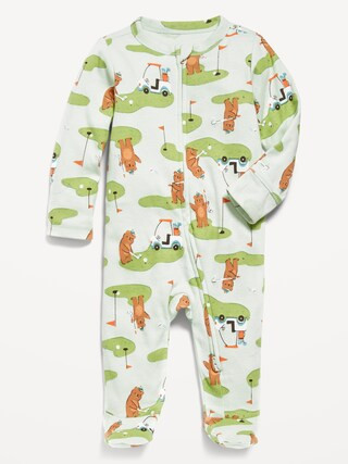 2-Way-Zip Sleep & Play Footed One-Piece for Baby | Old Navy (US)